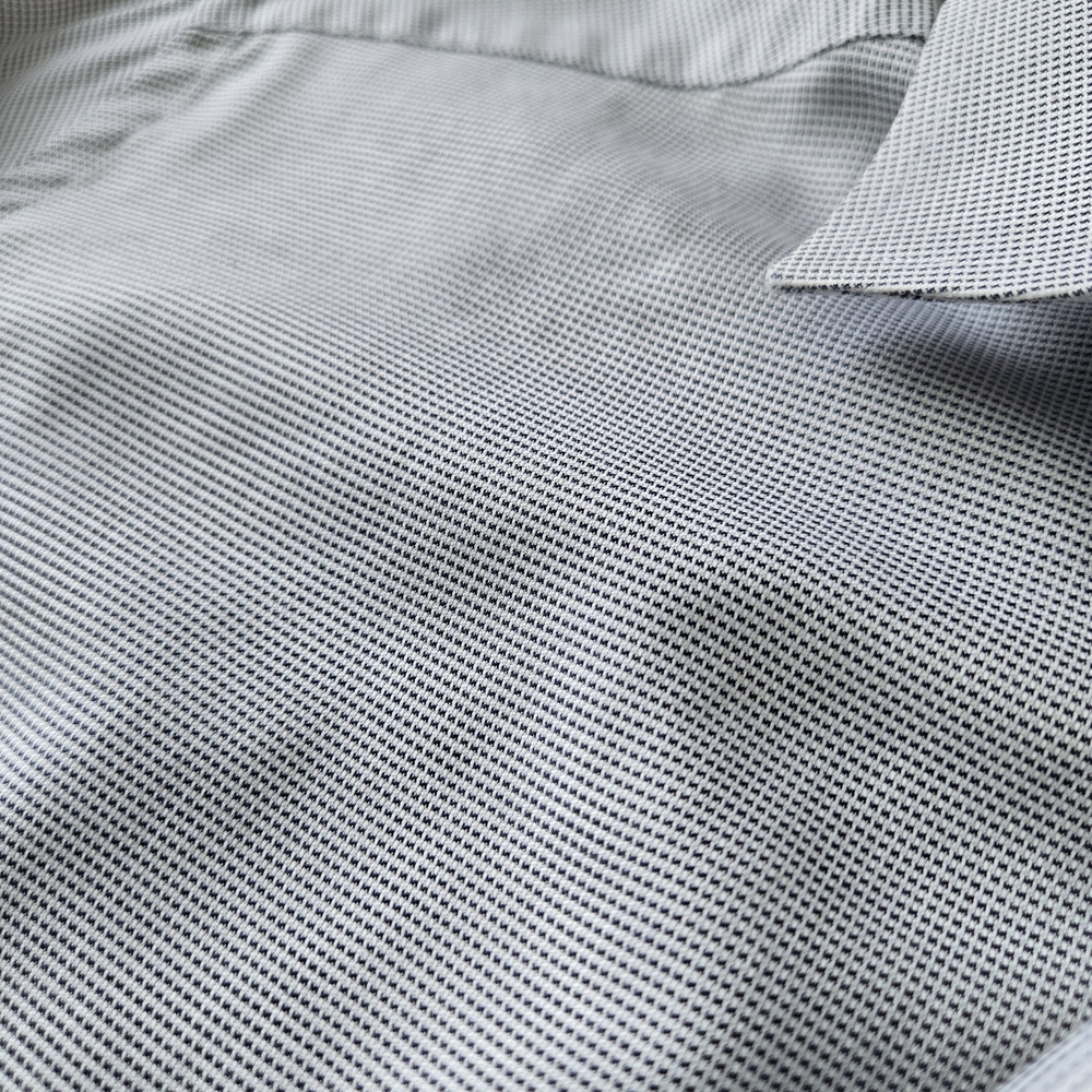Eton Light Blue Micro-Pattern Dress Shirt with Dark Buttons - Picture 7 of 12